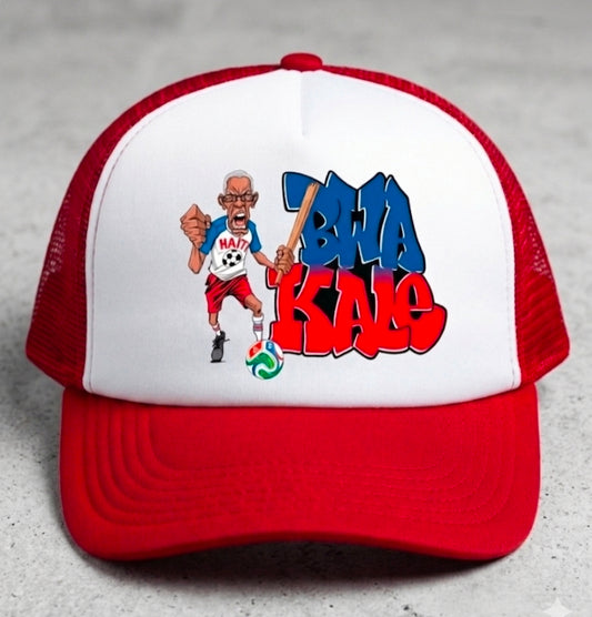 Truck Foam Cap Royal Blue. (Kepi) Bwa Kale slogan