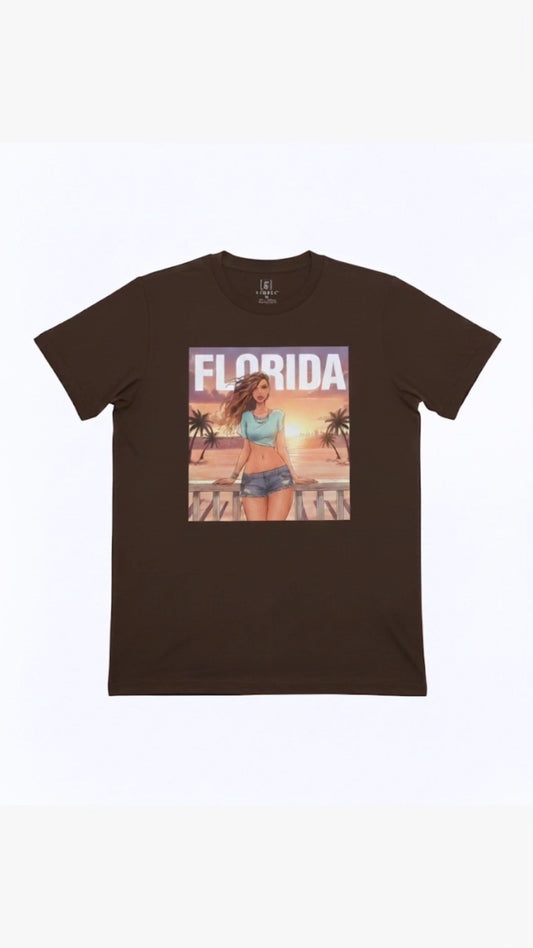 Beautiful woman in Florida Vibes